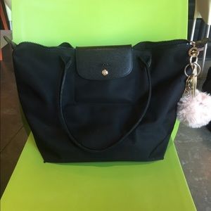 Longchamp Le Pliage Black Tote